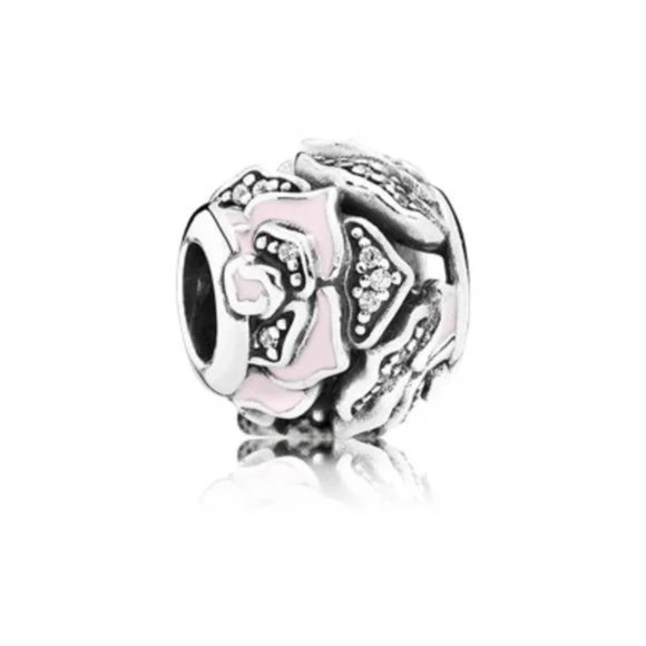 Pandora Pink Delicate Rose Charm - Picture 1 of 8